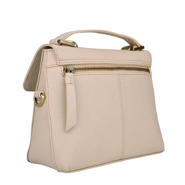 Leren schoudertas Fei schuin