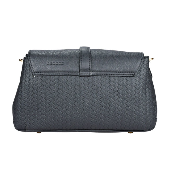 Leren schoudertas Lua achterkant