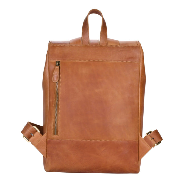 Leren Rugzak Bryce | 17" achterkant