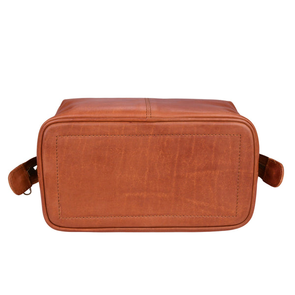 Leren toilettas Miles afbeelding 5