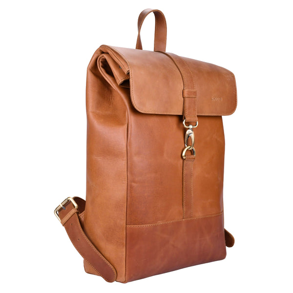 Leren Rugzak Bryce | 17" schuin