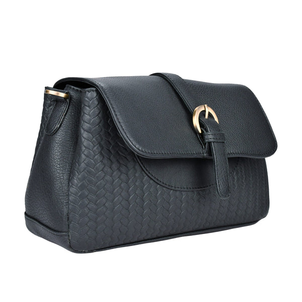 Leren schoudertas Lua schuin