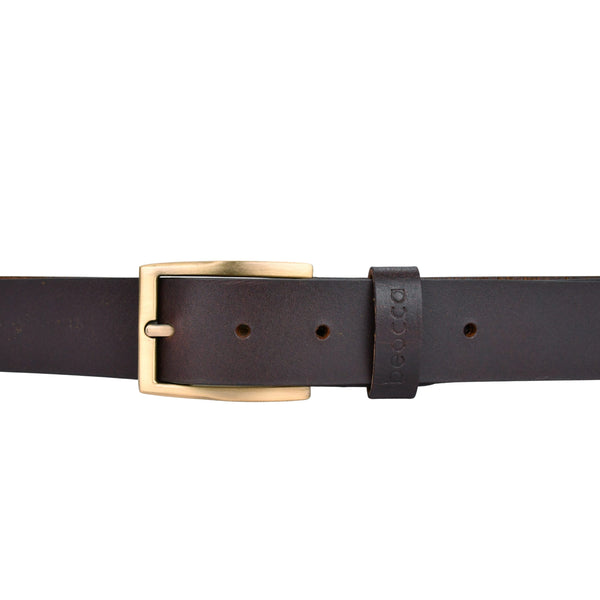 Leren heren riem Oden sluiting