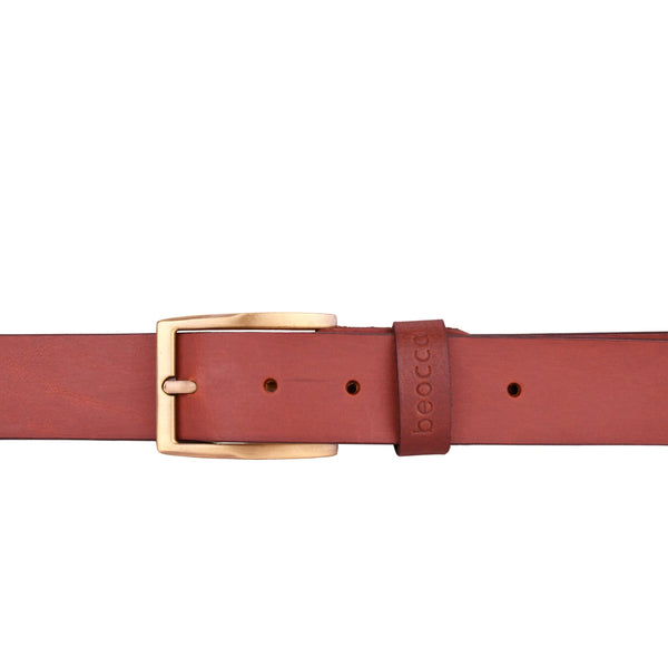 Leren heren riem Oden sluiting