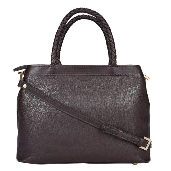 Leren mid-size handtas Beau afbeelding 16