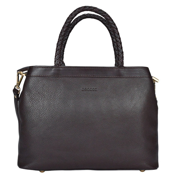 Leren mid-size handtas Beau voorkant