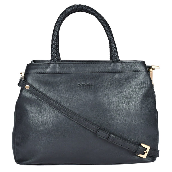 Leren mid-size handtas Beau voorkant