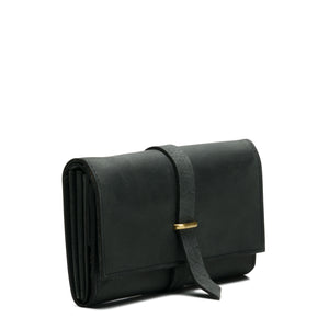 Portemonnee Yarra antraciet zijkant