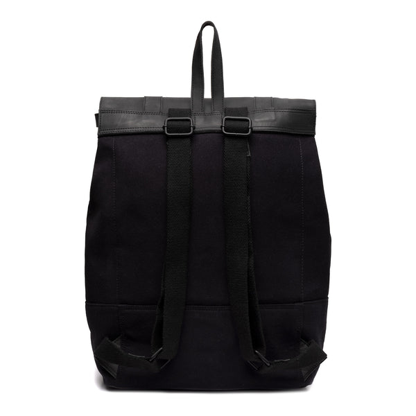 Leren Rugzak Finn - 17" zwart achterkant